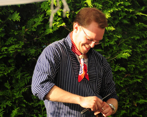 chefmock mietkoch marco im garten
