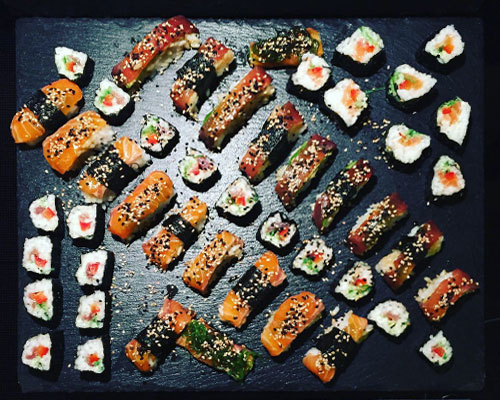chefmock mietkoch sushiplatte