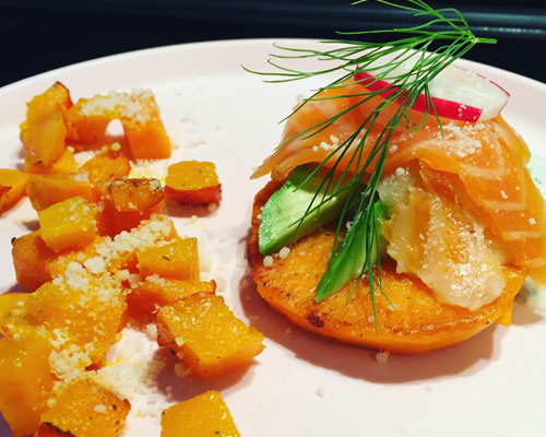 chefmock vorspeise lachshaeppchen suesskartoffeln