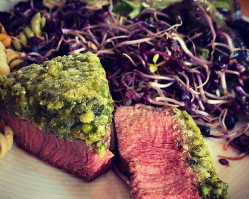 chefmock rinderfilet pistazienkruste exklusiv menue